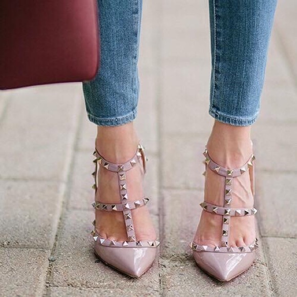 Valentino Rockstud Leather Slingbacks T.100 - Picture 7 of 8